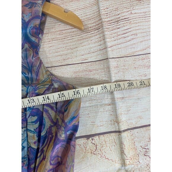 Vintage Knapp Studio Women's Multi Color Sleeveless Mini Dress - 5 - Picture 9 of 15